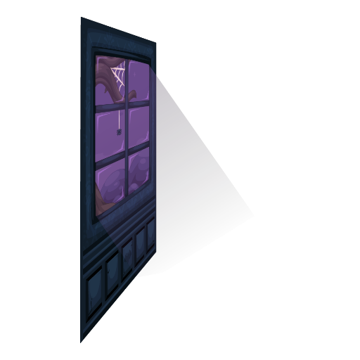 Haunted Mansion Side Window Wall