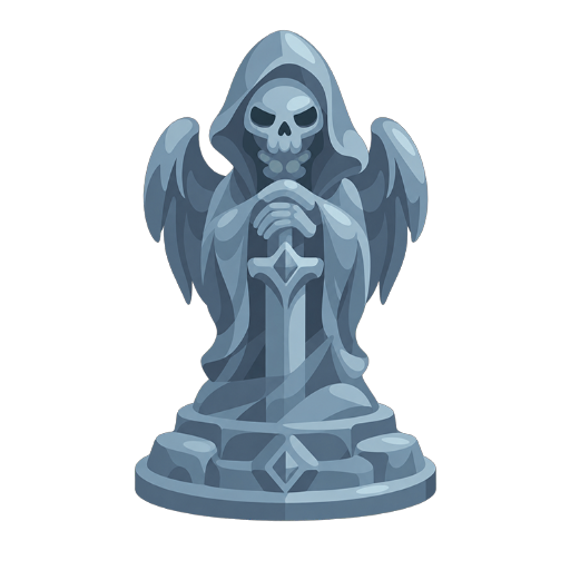 Haunted Mansion Skull Statue