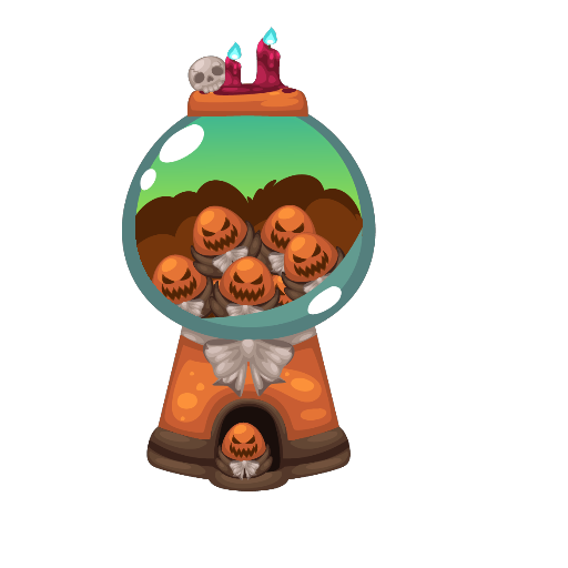 Haunted Pumpkings Egg Machine
