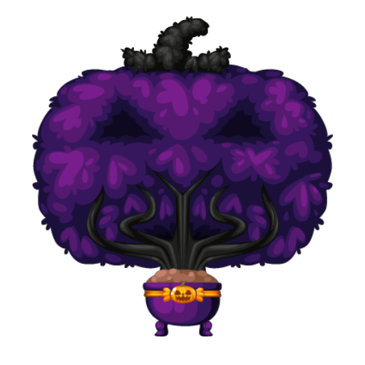 Haunted Purple Pumpkin Tree Bonsai