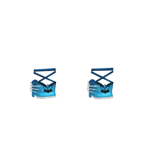 Haunted Queen Blue Heels
