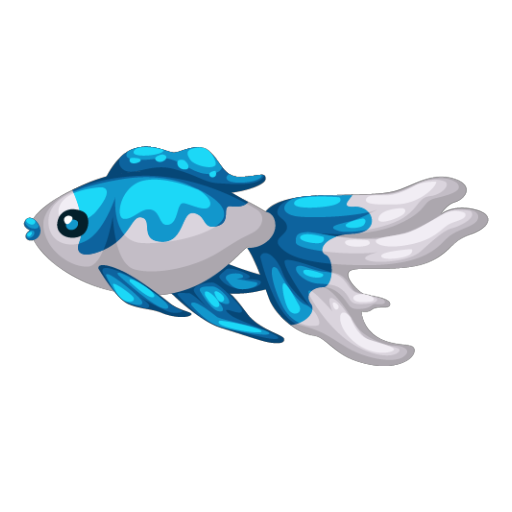 Japanese Blue Koi Fish