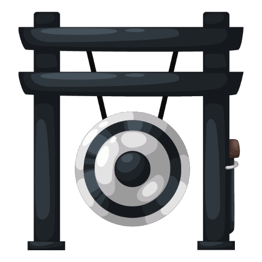 Japanese Garden Gong