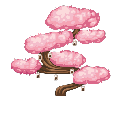 Japanese Pink Wishing Tree