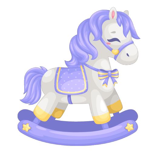 Light Purple Rocking Horse