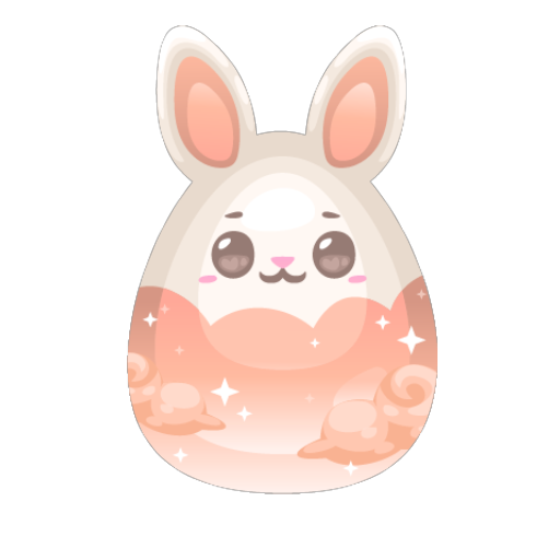 Magic Orange Bunny Easter Egg