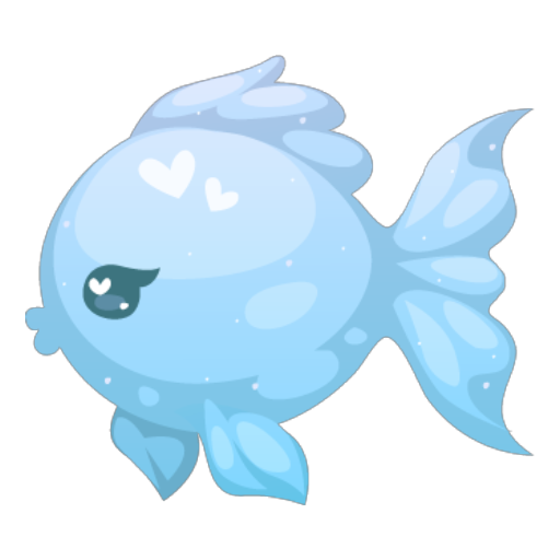Magical Blue Lovely Fish