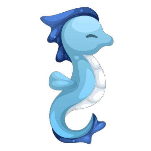 Magical Blue Seahorse