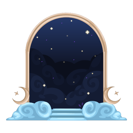 Magical Cloudy Portal Door