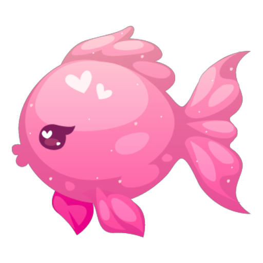 Magical Pink Lovely Fish