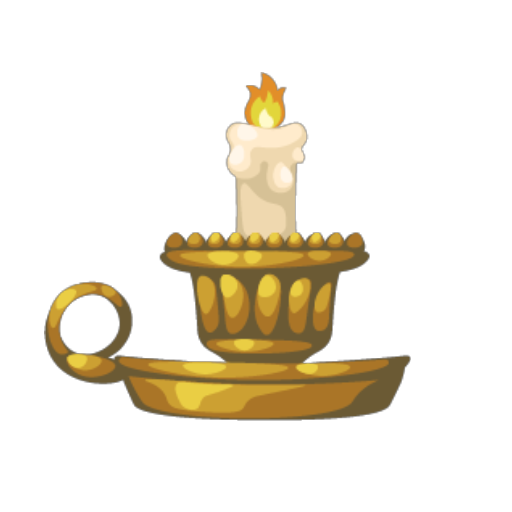 Medieval Golden Candle Pan