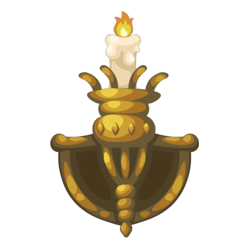 Medieval Odyssey Golden Sconce