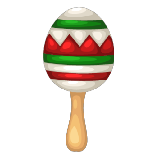 Mexican Traditional Boy Maraca