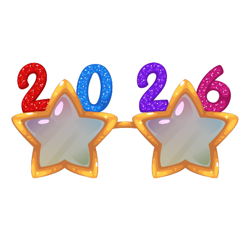 New Year 2026 Star Glasses