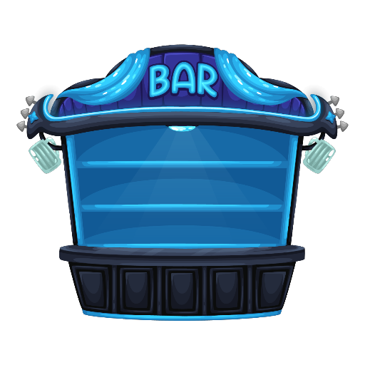 Nightclub Blue Bar