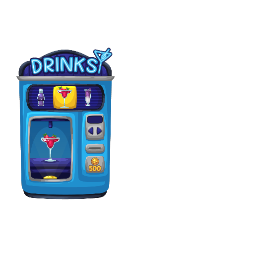 Nightclub Blue Mystery Drinks Machine
