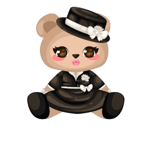 Noir Black Lady Plushie
