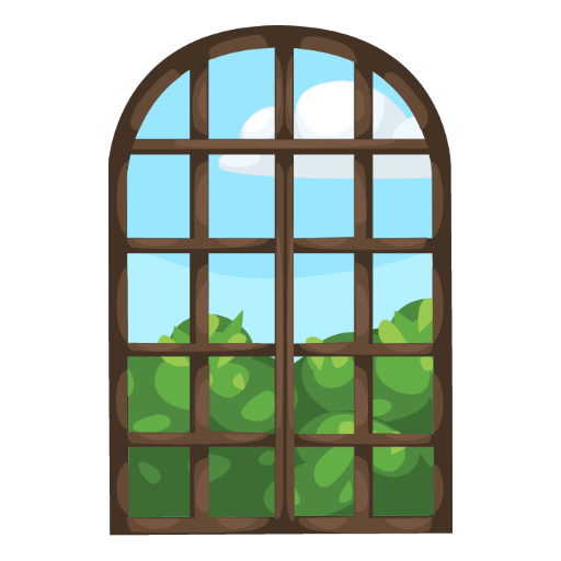 Nursery Garden Brown Window