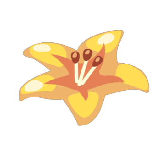 Orange Lily Hairclip