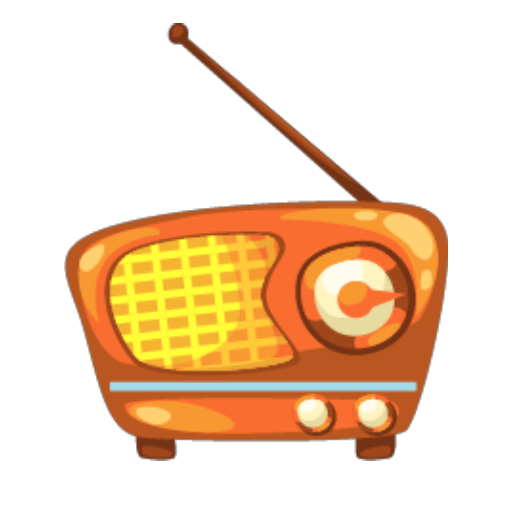 Orange Retro Radio