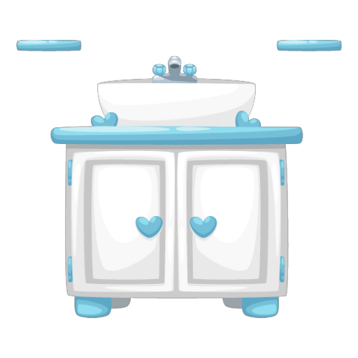 Pastel Blue Bathroom Sink