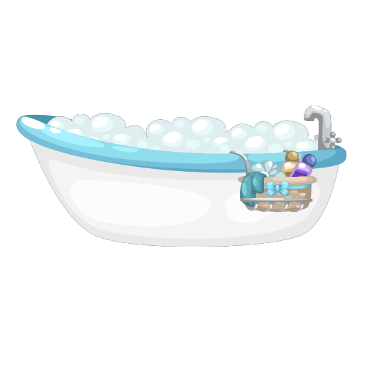 Pastel Blue Bathtub