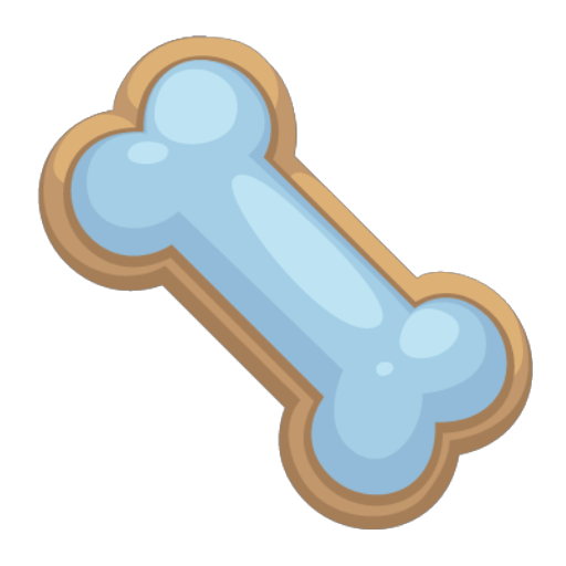 Pastel Blue Petling Biscuit