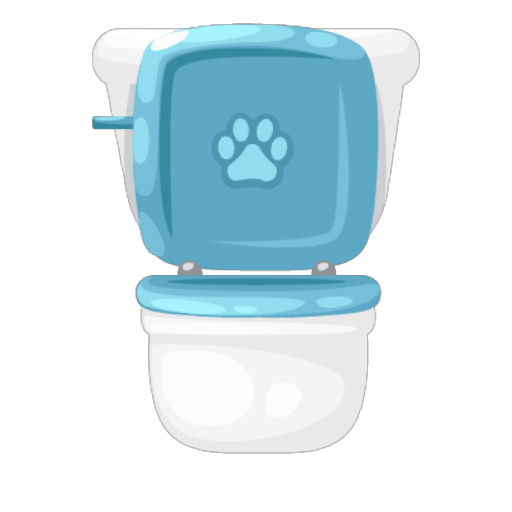 Pastel Blue Toilet