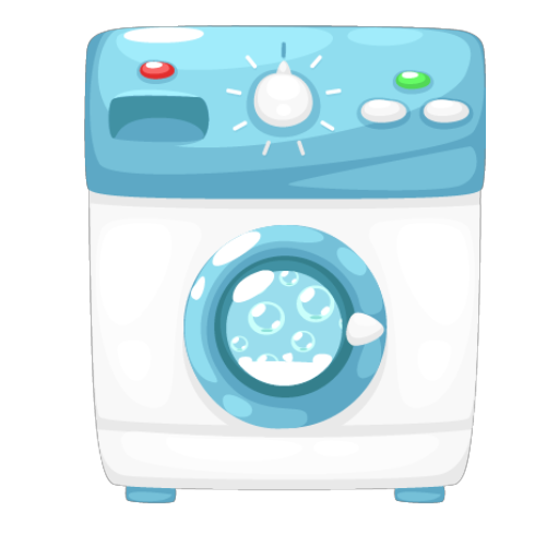 Pastel Blue Washing Machine