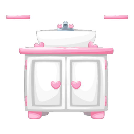 Pastel Pink Bathroom Sink