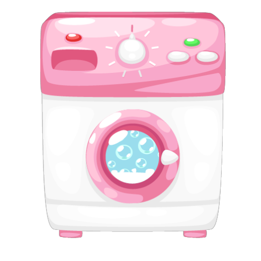 Pastel Pink Washing Machine