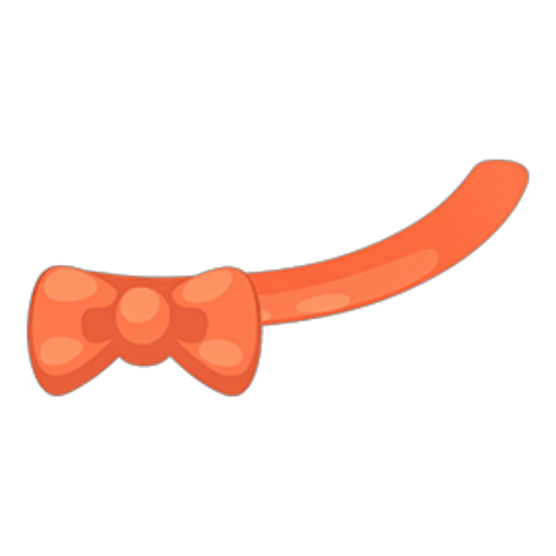 Petling Orange Ribbon Necklace [PNK]