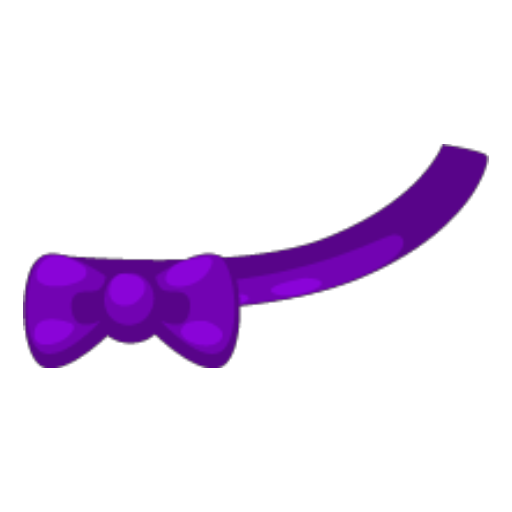 Petling Purple Ribbon Necklace [PNK]