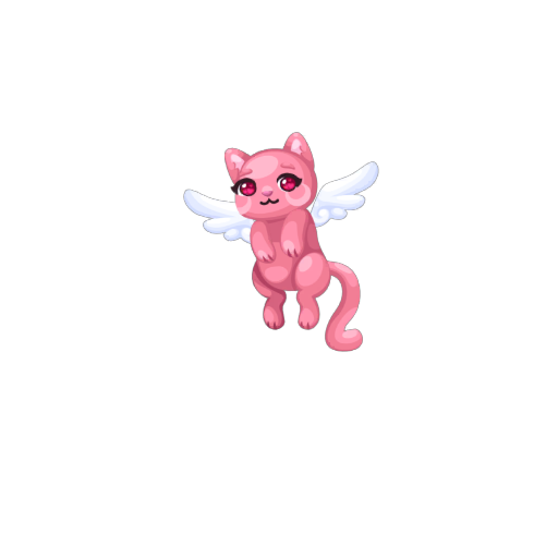 Pink Angel Kitten