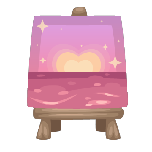 Pink Beach Painting