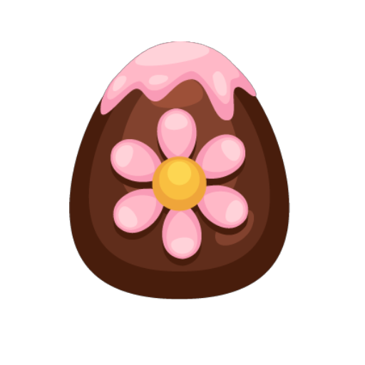 Pink Chocolate Easter Egg