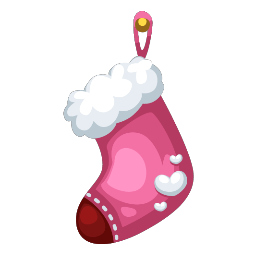 Pink Christmas Stocking