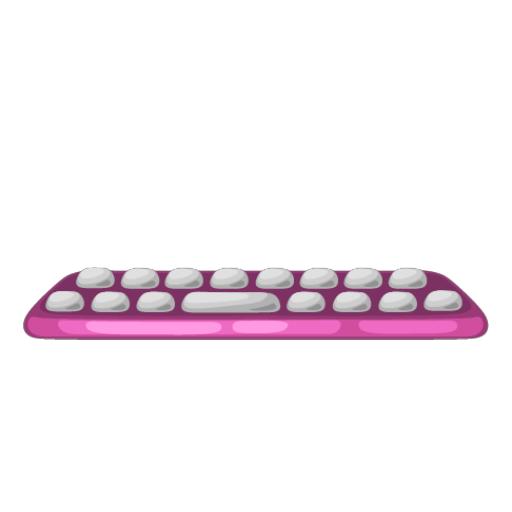 Pink Computer Keyboard