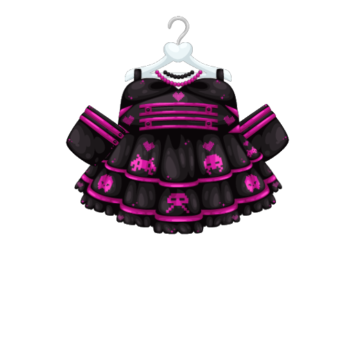 Pink Cyberpunk Girl Dress