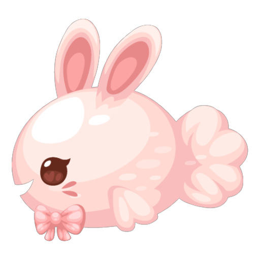 Pink Easter Bunny Fish