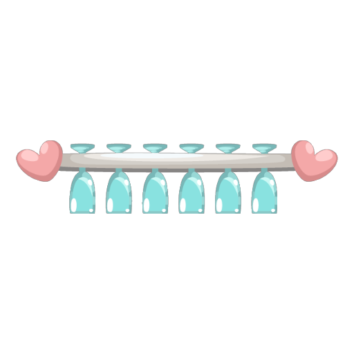 Pink Glass Holder Wall Decor