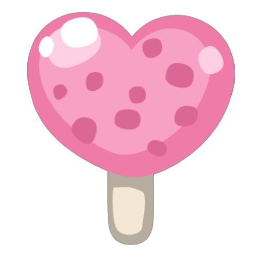 Pink Heart Ice Lolly