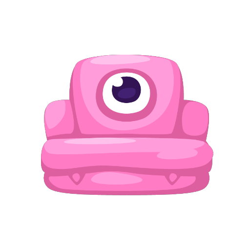 Pink Monster Sofa