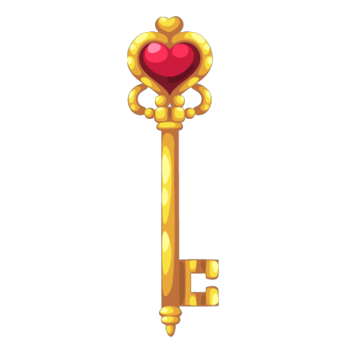 Poker Cards Princess Key Accessory