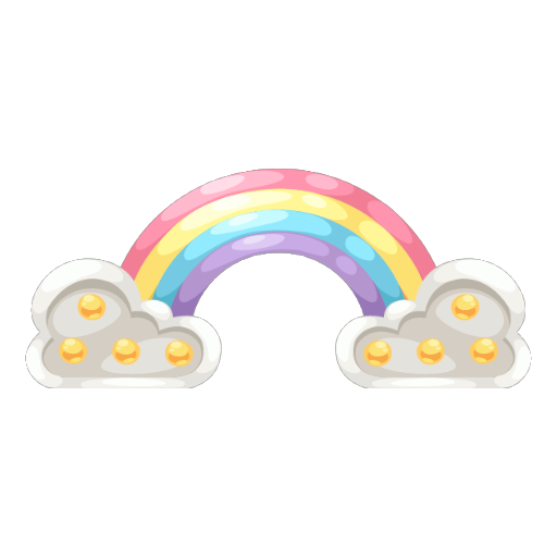 Pony Paradise Rainbow Table Lamp