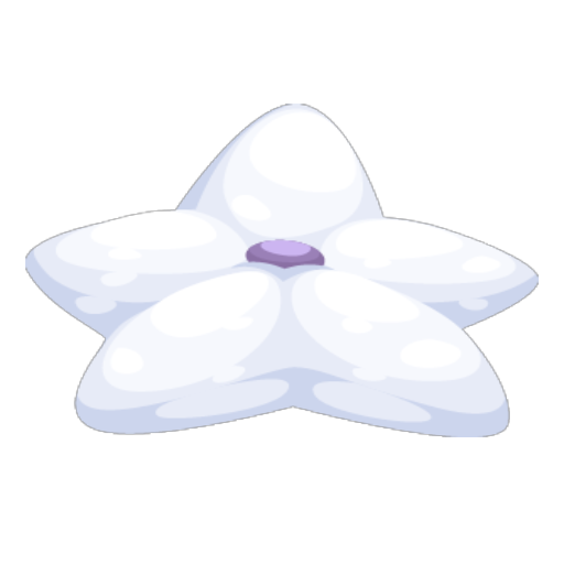Pony Paradise Star White Pillow