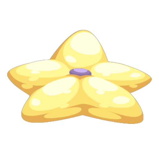 Pony Paradise Star Yellow Pillow