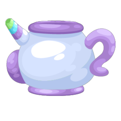 Pony Paradise Unicorn Purple Teacup