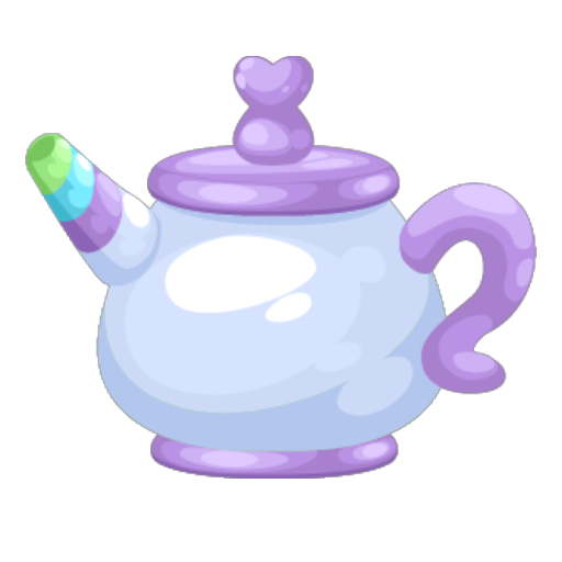 Pony Paradise Unicorn Purple Teapot