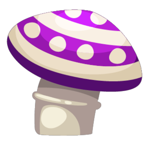Purple Mushroom Decor